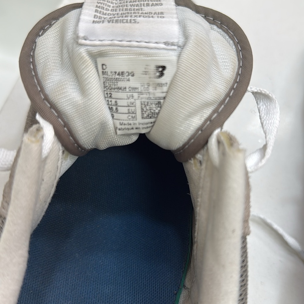 New Balance classic 574 grey tennis shoes men’s size 12 - Picture 6 of 6